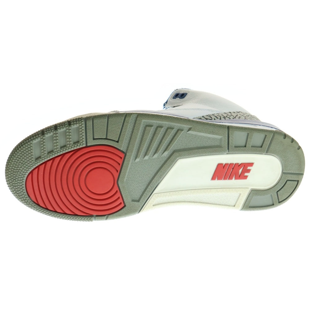 NIKE(ナイキ) AIR JORDAN 3 RETRO TRUE BLUE エアジョーダン3 レトロ トゥルー ブルー ハイカットスニーカー ホワイト/ブルー US11/29cm 854262-106