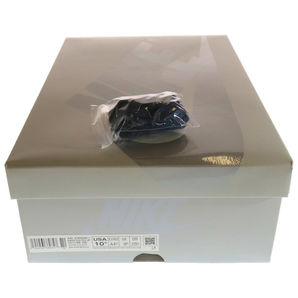 NIKE(ナイキ) AIR JORDAN 1 HIGH OG CO.JP MIDNIGHT NAVY 2020 エアジョーダン 1 ミッドナイトネイビー ハイカットスニーカー ホワイト/ネイビー US10.5/28.5cm DC1788-100