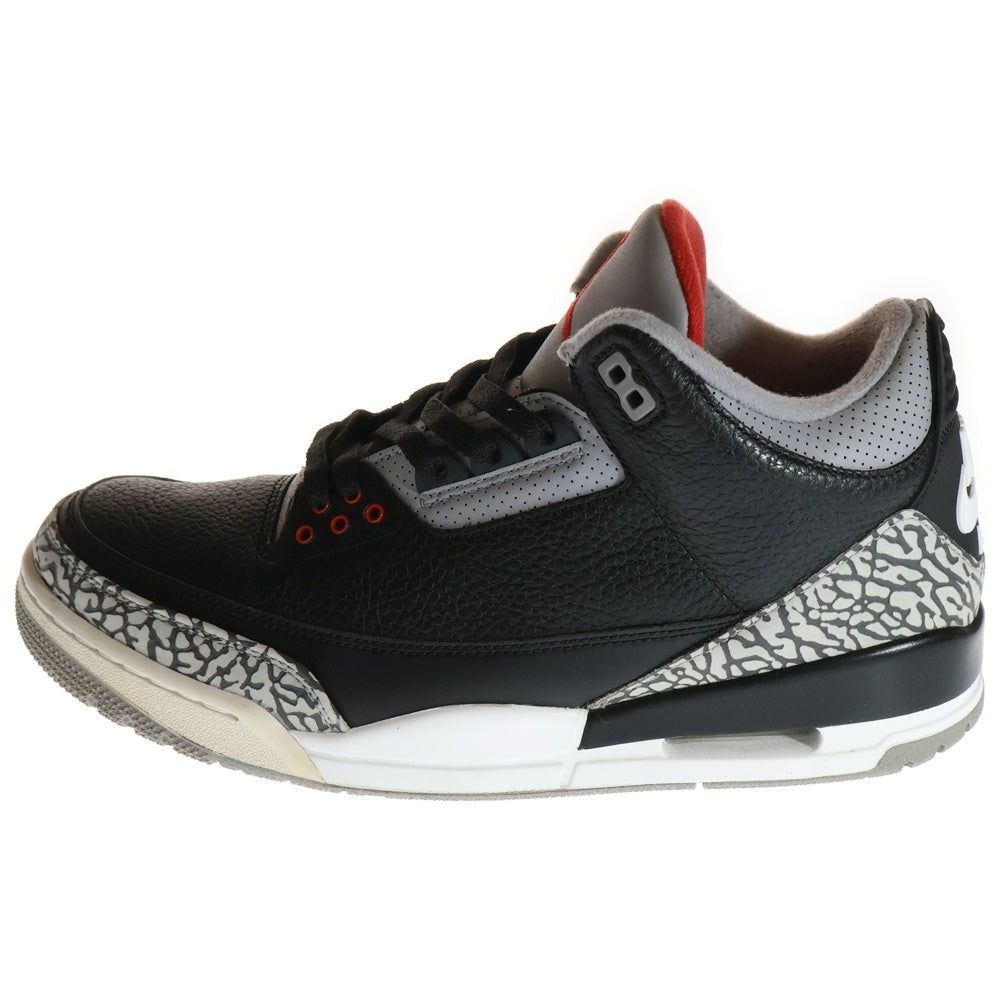NIKE(ナイキ) AIR JORDAN 3 RETRO OG BLACK CEMENT エアジョーダン3 ブラックセメント ハイカットスニーカー ブラック/グレー US11/29cm 854262-001