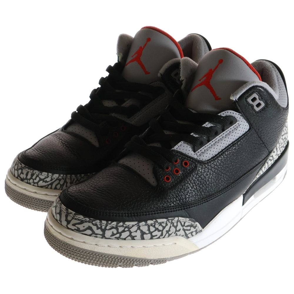 NIKE(ナイキ) AIR JORDAN 3 RETRO OG BLACK CEMENT エアジョーダン3 ブラックセメント ハイカットスニーカー ブラック/グレー US11/29cm 854262-001