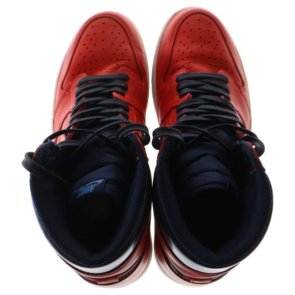 NIKE(ナイキ) AIR JORDAN 1 RETRO HIGH DAVID LETTERMAN エアジョーダン1レトロ デイビッドレターマン ハイカットスニーカー レッド/ネイビー US12/30cm 555088-606