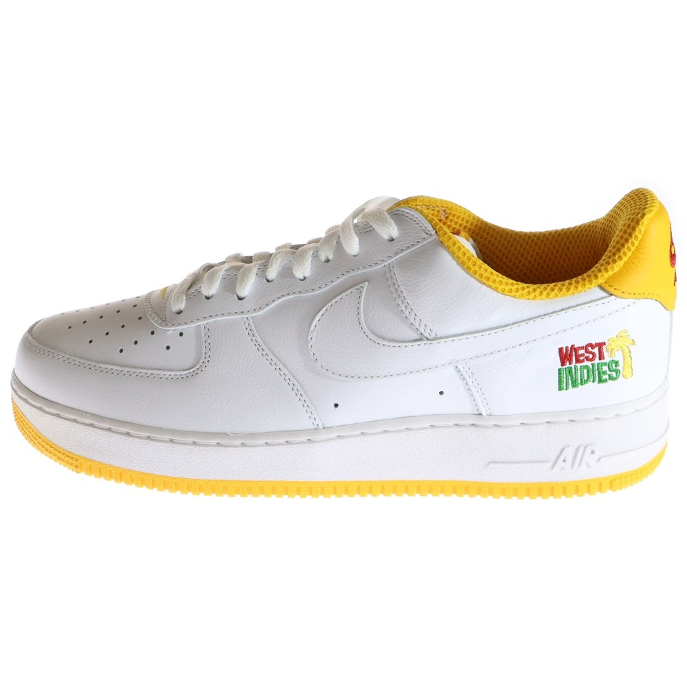 NIKE(ナイキ) AIR FORCE 1 LOW RETRO QS WEST INDIES エアフォース1 ウエストインディーズ ローカットスニーカー ホワイト/イエロー US12/230cm DX1156-101