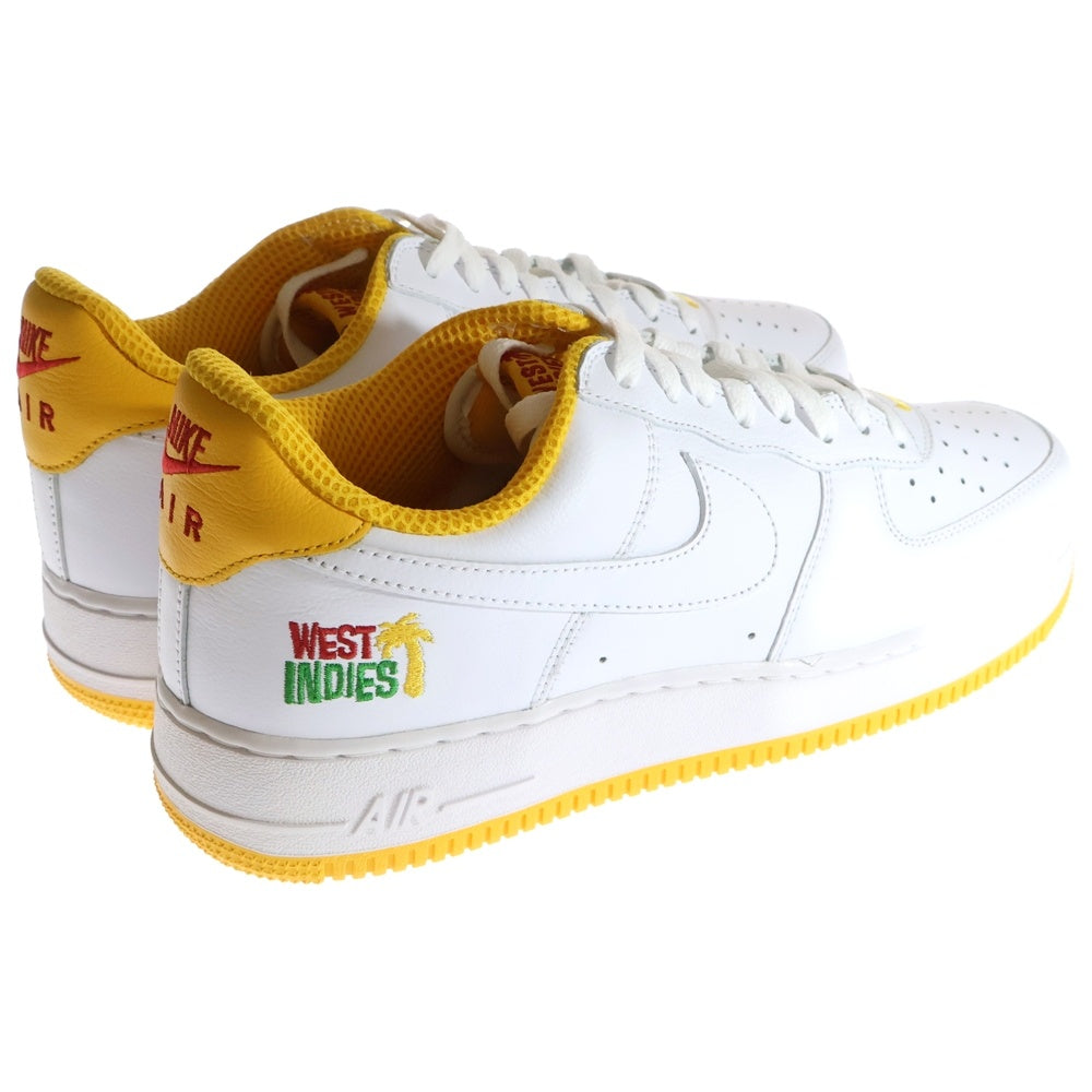 NIKE(ナイキ) AIR FORCE 1 LOW RETRO QS WEST INDIES エアフォース1 ウエストインディーズ ローカットスニーカー ホワイト/イエロー US12/230cm DX1156-101