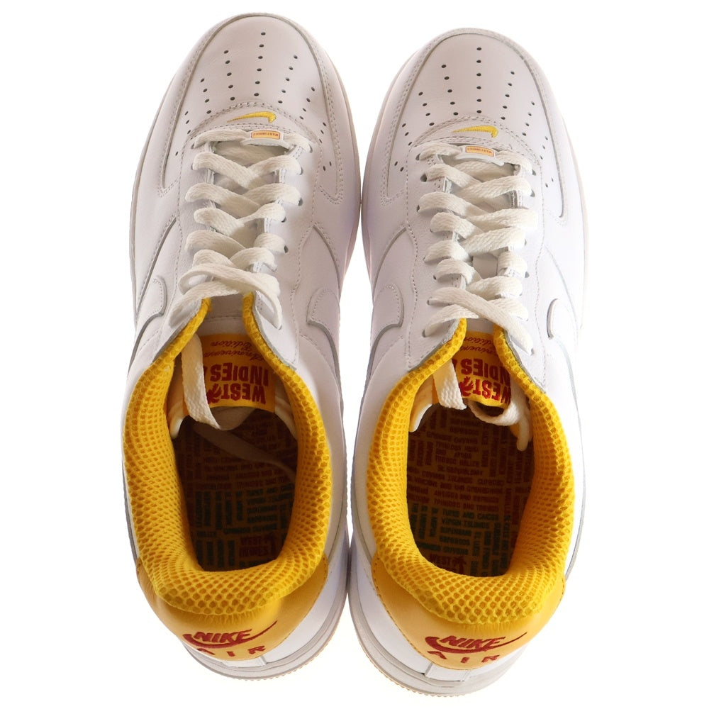 NIKE(ナイキ) AIR FORCE 1 LOW RETRO QS WEST INDIES エアフォース1 ウエストインディーズ ローカットスニーカー ホワイト/イエロー US12/230cm DX1156-101