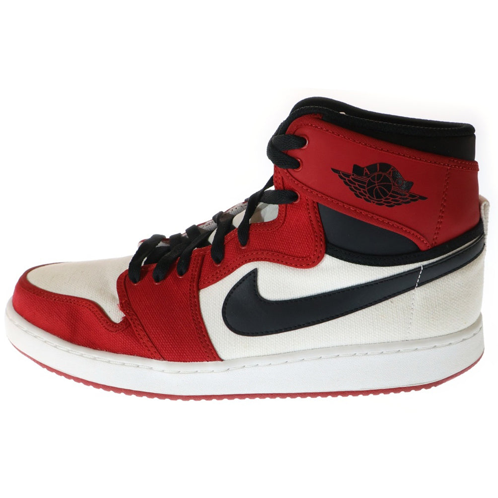NIKE(ナイキ) 【観賞用2014年製】 AIR JORDAN 1 KO HIGH OG エア ジョーダン 1 ノックアウト オージー ハイカットスニーカー ホワイト/レッド US12/30cm 638471-101
