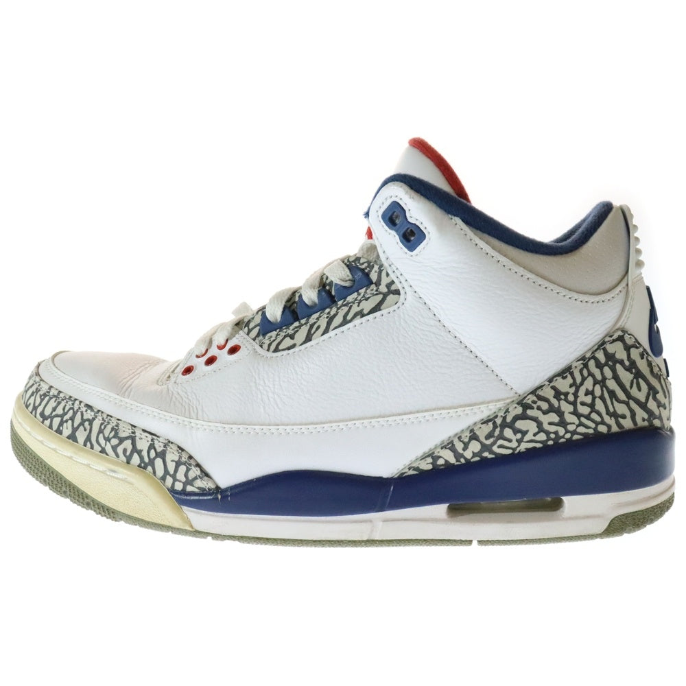 NIKE(ナイキ) AIR JORDAN 3 RETRO エアジョーダン3 レトロ トゥルー ブルー ハイカットスニーカー ホワイト/ブルー US11/29cm 854262-106
