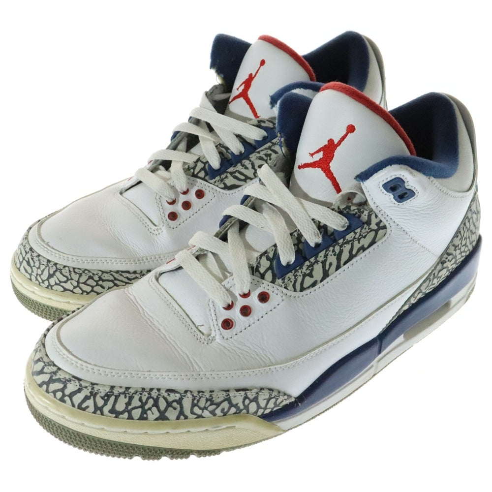 NIKE(ナイキ) AIR JORDAN 3 RETRO エアジョーダン3 レトロ トゥルー ブルー ハイカットスニーカー ホワイト/ブルー US11/29cm 854262-106