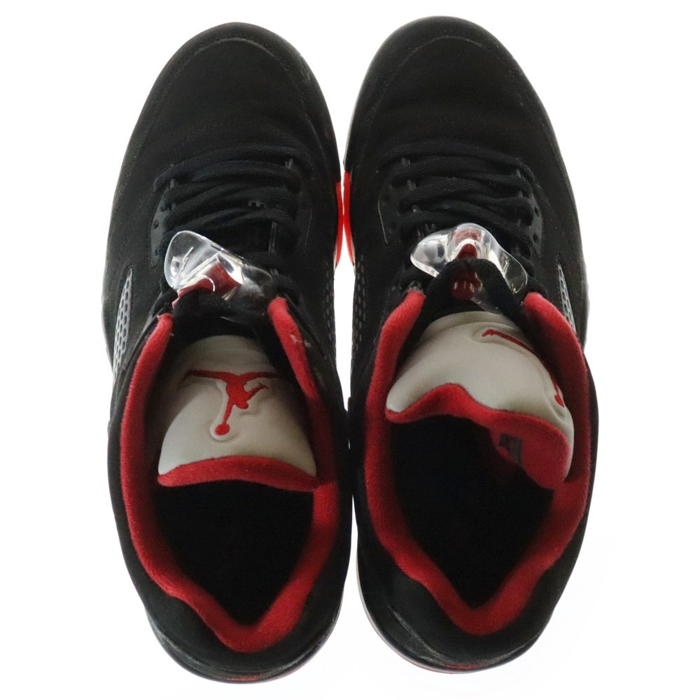 NIKE(ナイキ) 【観賞用 2015年製】AIR JORDAN 5 RETRO RETRO LOW エアジョーダン 5 レトロ ローカットスニーカー ブラック/レッド US11/29cm 819171-002