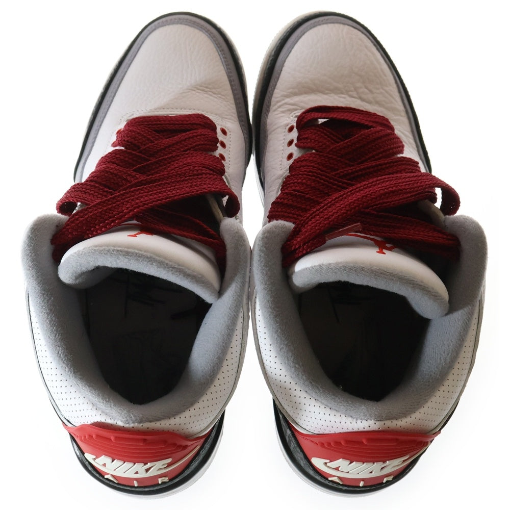 NIKE(ナイキ) AIR JORDAN 3 RETRO TINKER HATFIELD エアジョーダン3 レトロ ティンカー ハッドフィールド ハイカットスニーカー ホワイト US12/30cm AQ3835-160