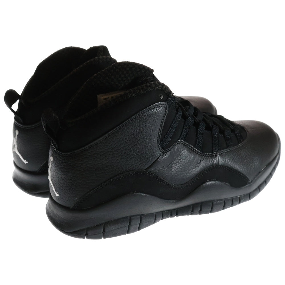 NIKE(ナイキ) 【観賞用2005年製】 AIR JORDAN 10 RETRO BLACKOUT エアジョーダン 10 レトロ ブラックアウト ハイカットスニーカー ブラック US10.5/28.5cm 310805-010