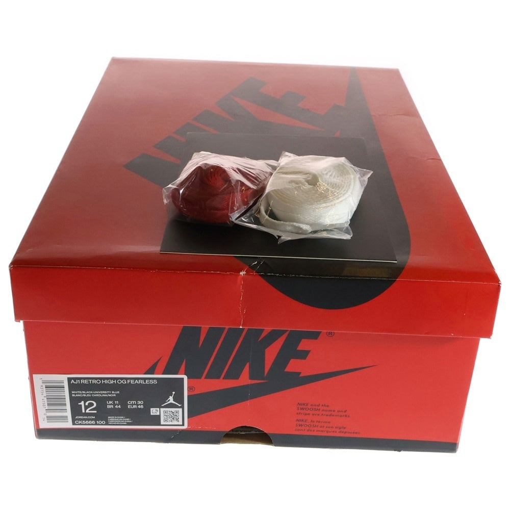 NIKE(ナイキ) AIR JORDAN 1 HIGH OG FEARLESS エアジョーダン 1 ハイ OG フィアレス ハイカットスニーカー ブルー/レッド US12/30cm CK5666-100
