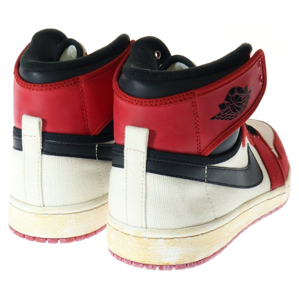 NIKE(ナイキ) 【観賞用2010年製】 AIR JORDAN 1 RETRO KO HIGH エアジョーダン1 ノックアウト ハイカットスニーカー シカゴ ホワイト/レッド US10/28cm 402297-101
