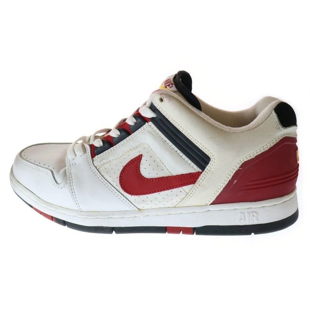 NIKE(ナイキ) 【観賞用2002年製】AIR FORCE 2 LOW エアフォース2 ローカットスニーカー ホワイト/レッド US10.5/28.5cm 305602-161
