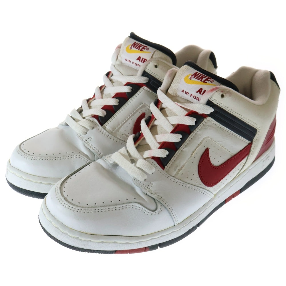 NIKE(ナイキ) 【観賞用2002年製】AIR FORCE 2 LOW エアフォース2 ローカットスニーカー ホワイト/レッド US10.5/28.5cm 305602-161