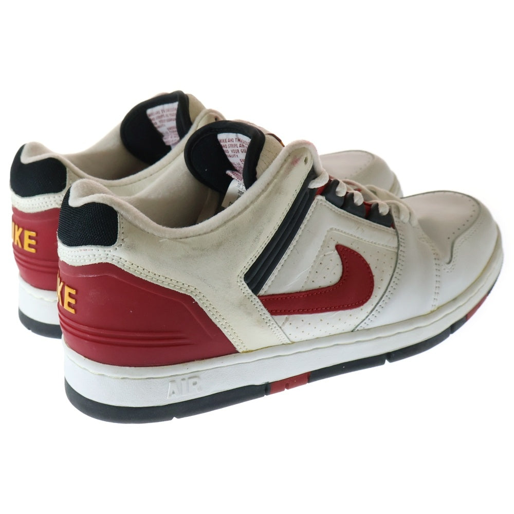 NIKE(ナイキ) 【観賞用2002年製】AIR FORCE 2 LOW エアフォース2 ローカットスニーカー ホワイト/レッド US10.5/28.5cm 305602-161