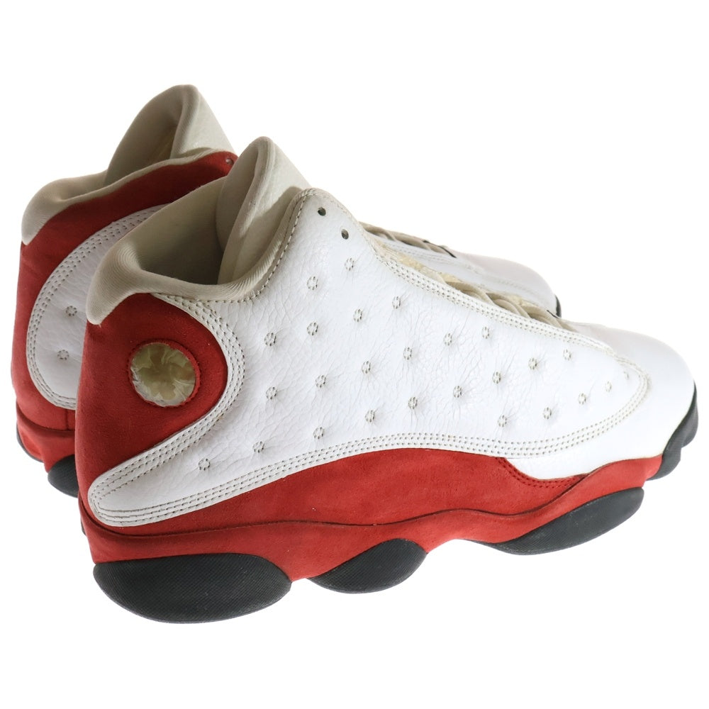 NIKE(ナイキ) 【観賞用2010年製】AIR JORDAN 13 RETRO CHERRY エアジョーダン13 レトロ チェリー ハイカットスニーカー ホワイト/レッド US12/30cm 414571-101