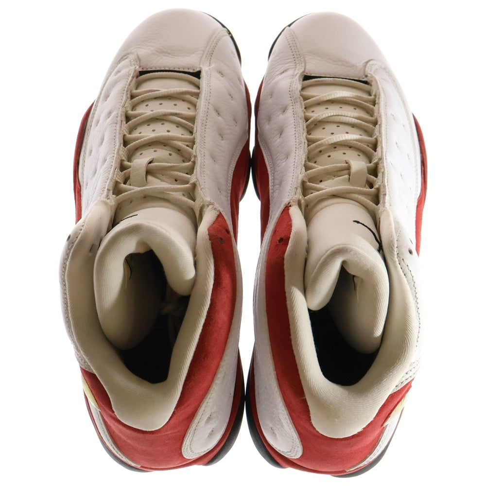 NIKE(ナイキ) 【観賞用2010年製】AIR JORDAN 13 RETRO CHERRY エアジョーダン13 レトロ チェリー ハイカットスニーカー ホワイト/レッド US12/30cm 414571-101