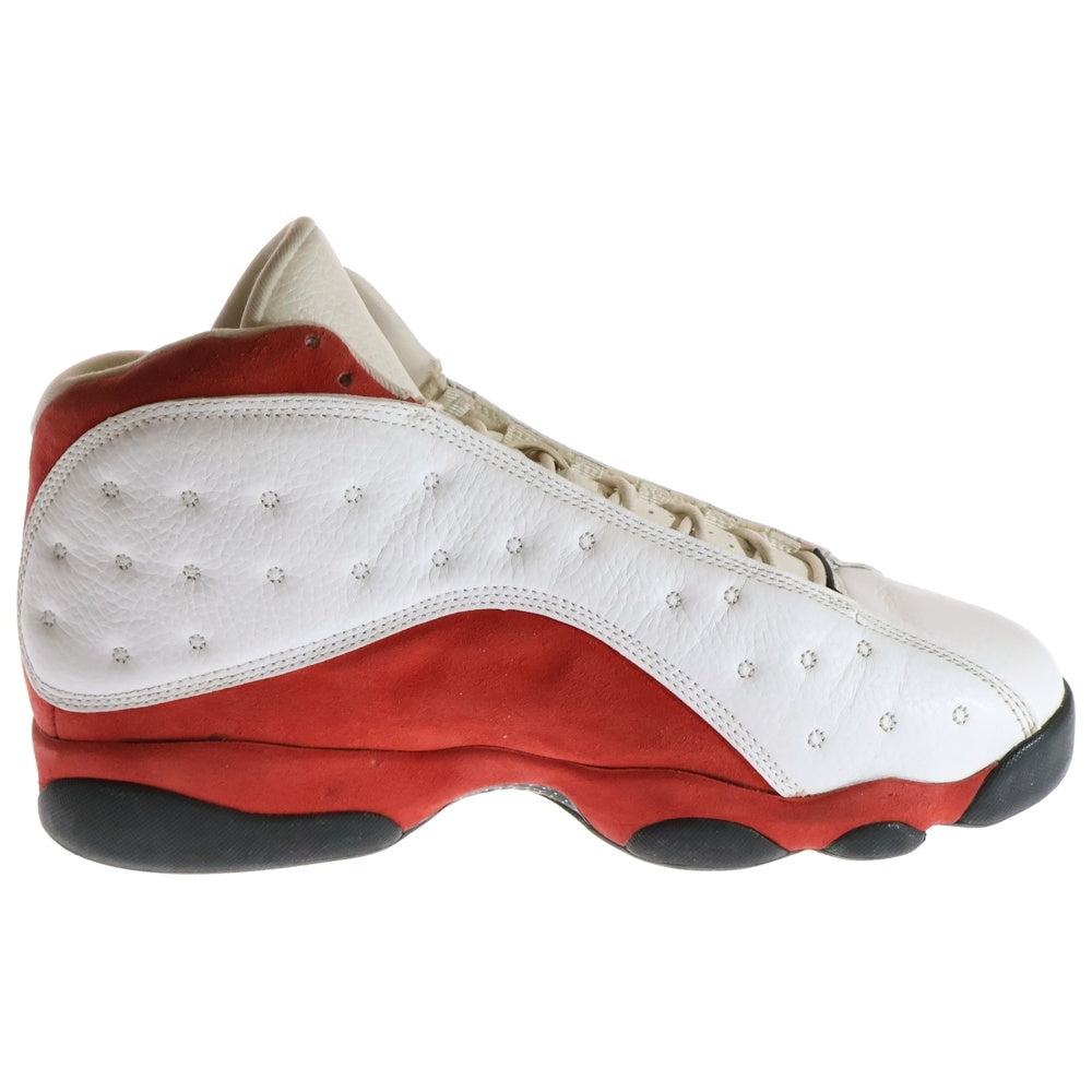 NIKE(ナイキ) 【観賞用2010年製】AIR JORDAN 13 RETRO CHERRY エアジョーダン13 レトロ チェリー ハイカットスニーカー ホワイト/レッド US12/30cm 414571-101