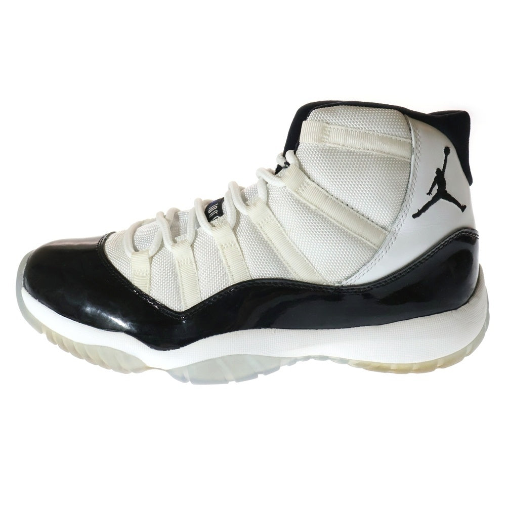 NIKE(ナイキ) 【観賞用 2011年製】AIR JORDAN 11 RETRO CONCORD エアジョーダン11 レトロ コンコルド ハイカットスニーカー ホワイト/ブラック US10.5/28.5cm 378037-107