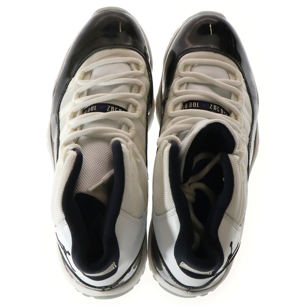 NIKE(ナイキ) 【観賞用 2011年製】AIR JORDAN 11 RETRO CONCORD エアジョーダン11 レトロ コンコルド ハイカットスニーカー ホワイト/ブラック US10.5/28.5cm 378037-107