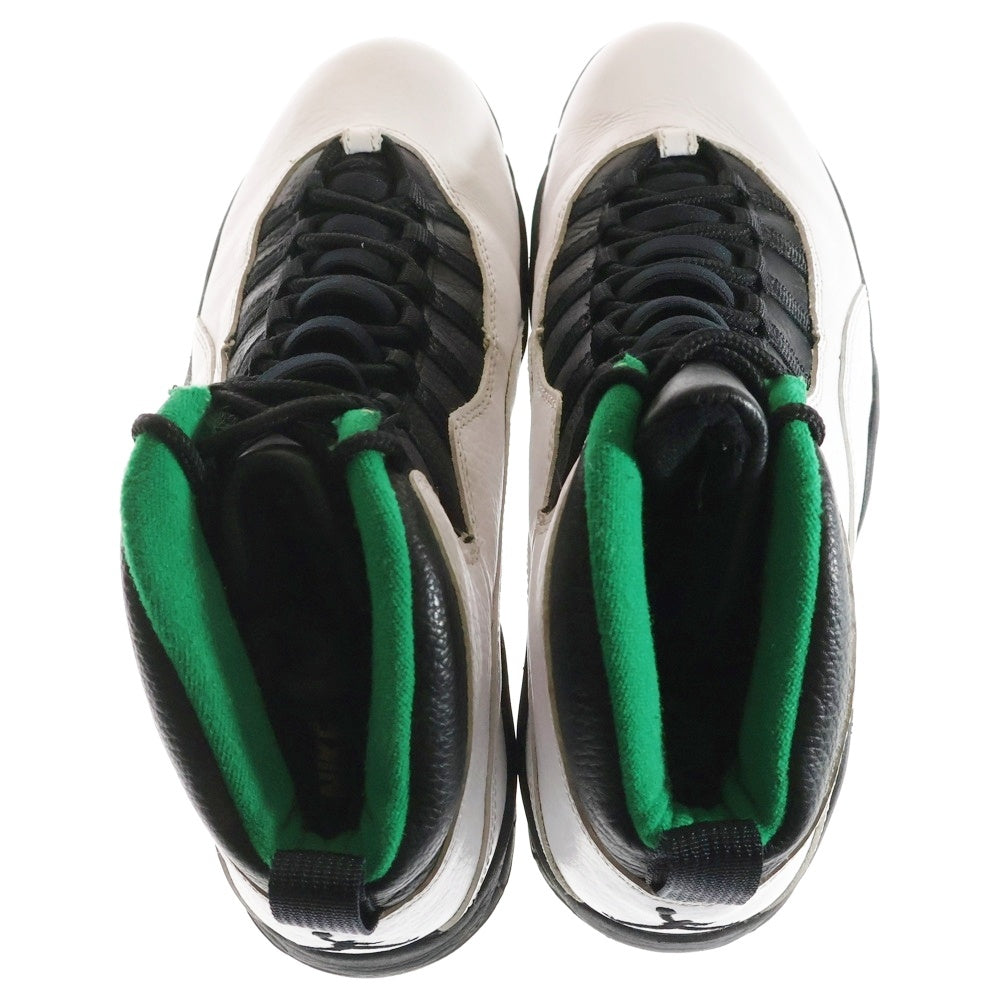 NIKE(ナイキ) 【観賞用1995年製】 AIR JORDAN 10 OG SEATTLE SUPERSONICS エアジョーダン10 OG シアトル スーパーソニックス ハイカットスニーカー US11.5/29.5cm 130209-106
