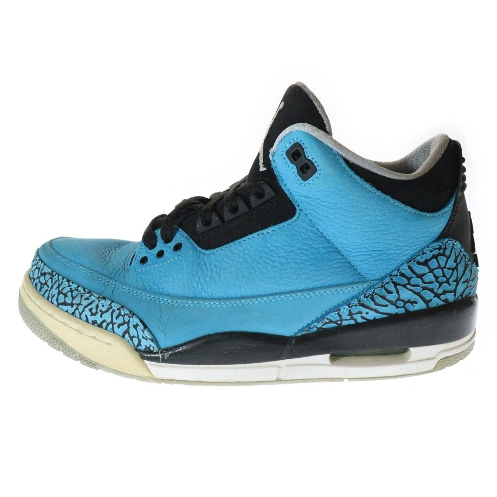 NIKE(ナイキ) 【観賞用 2013年製】AIR JORDAN 3 RETRO POWDER BLUE エアジョーダン3 レトロ パウダーブルー ハイカットスニーカーブルー US10/28cm 136064-406
