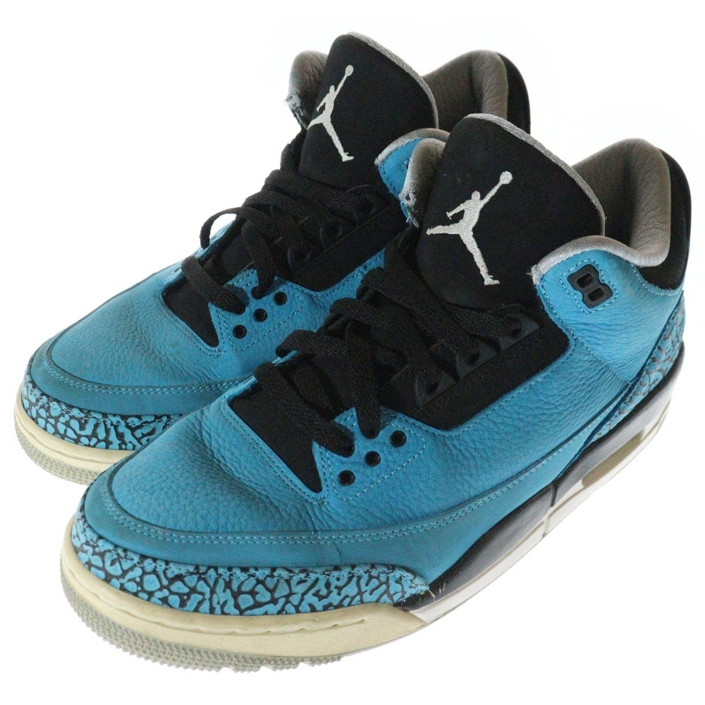 NIKE(ナイキ) 【観賞用 2013年製】AIR JORDAN 3 RETRO POWDER BLUE エアジョーダン3 レトロ パウダーブルー ハイカットスニーカーブルー US10/28cm 136064-406