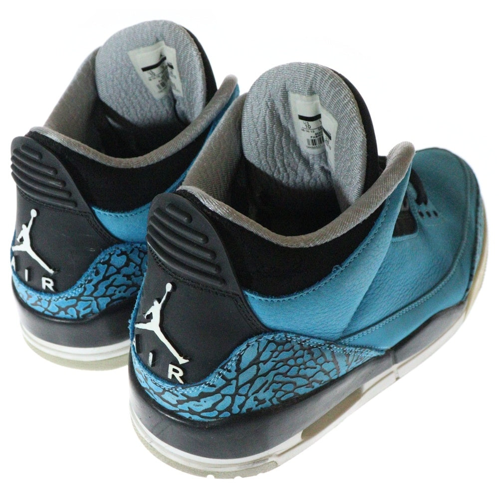 NIKE(ナイキ) 【観賞用 2013年製】AIR JORDAN 3 RETRO POWDER BLUE エアジョーダン3 レトロ パウダーブルー ハイカットスニーカーブルー US10/28cm 136064-406