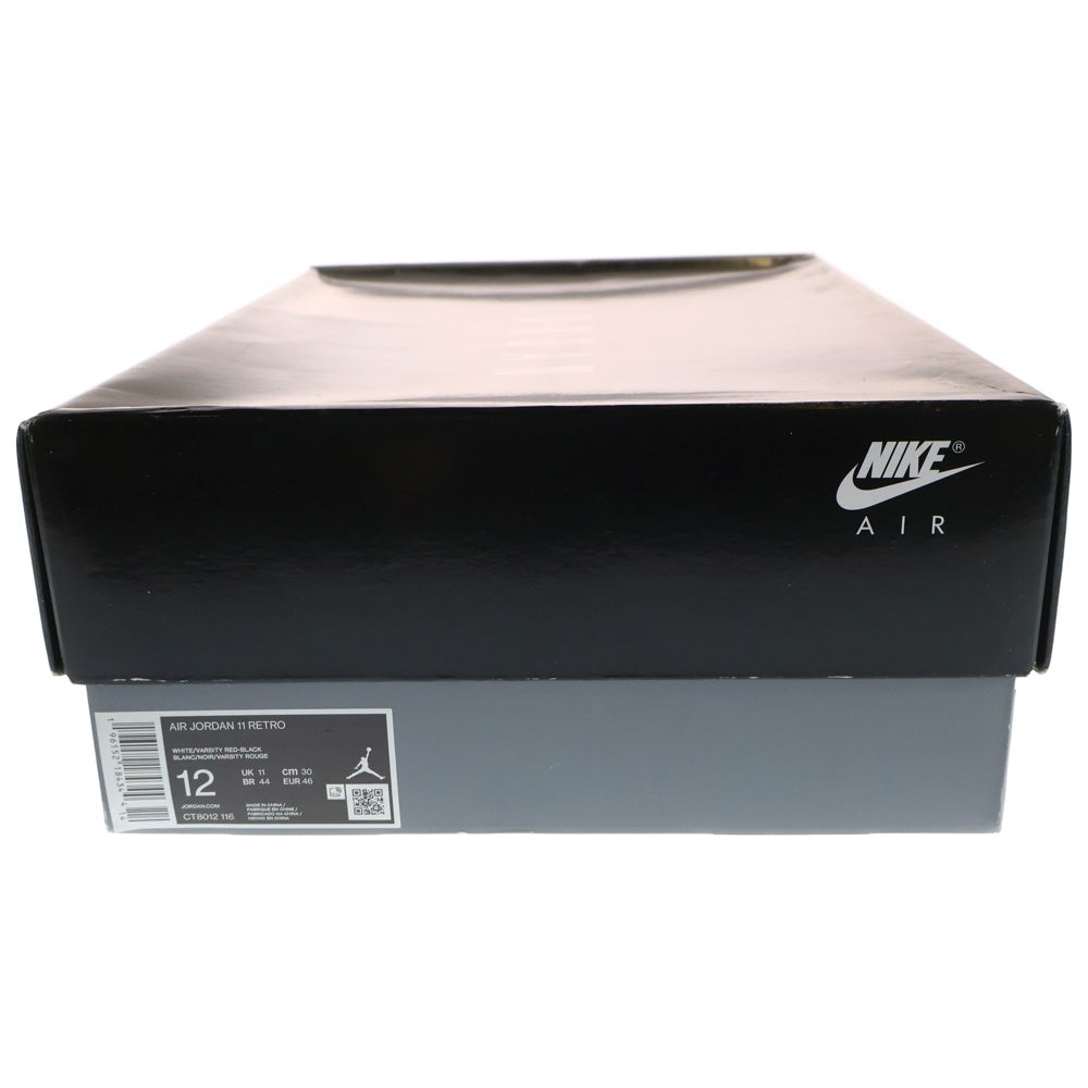 NIKE(ナイキ) AIR JORDAN11 RETRO エアジョーダン11 レトロ ハイカットスニーカー レッド/ホワイト US12/30cm CT8012-116