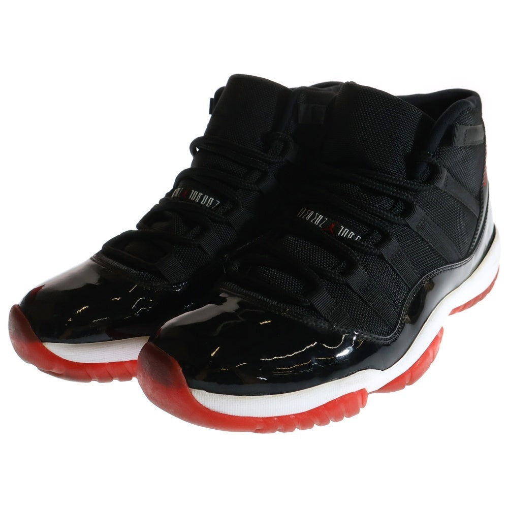NIKE(ナイキ) 【観賞用 2012年製】AIR JORDAN 11 RETRO BRED エアジョーダン11 レトロ ブレッド ハイカットスニーカー ブラック/レッド US10/28cm 378037-010