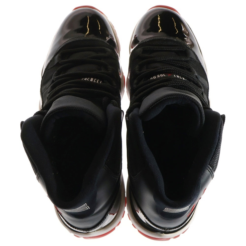 NIKE(ナイキ) 【観賞用 2012年製】AIR JORDAN 11 RETRO BRED エアジョーダン11 レトロ ブレッド ハイカットスニーカー ブラック/レッド US10/28cm 378037-010