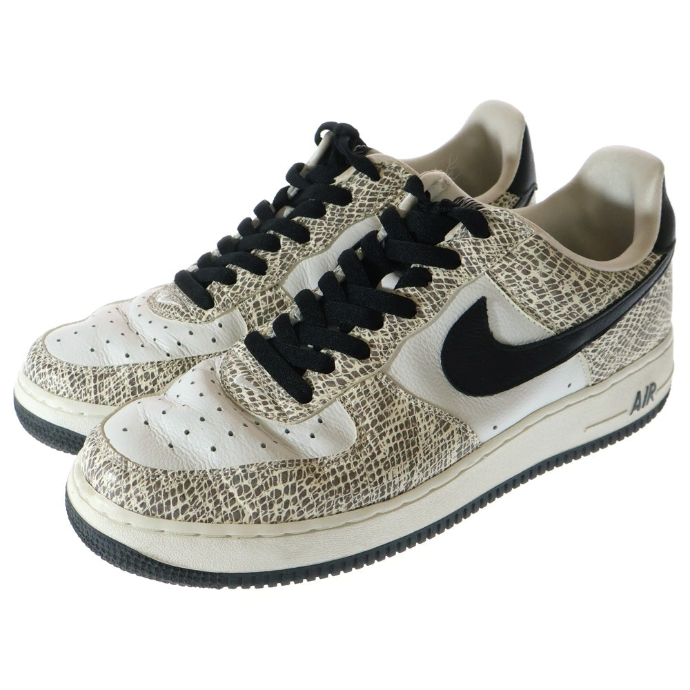 NIKE(ナイキ) 【観賞用2006年製】 AIR FORCE 1 LOW Cocoa Snake エアフォース 1 ココアスネーク ローカットスニーカーシューズ ホワイト/グレー US10/28cm 314295-101