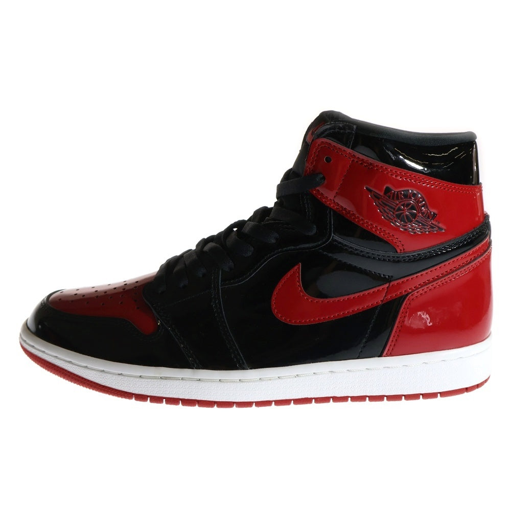 NIKE(ナイキ) AIR JORDAN 1 RETRO HIGH OG BRED PATENT エアジョーダン1レトロハイ ブレッド パテント ハイカットスニーカー レッド/ブラック US11/29cm 555088-063