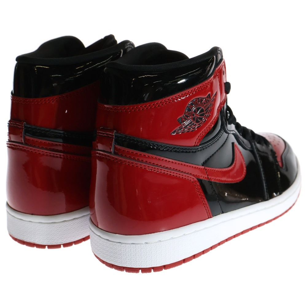 NIKE(ナイキ) AIR JORDAN 1 RETRO HIGH OG BRED PATENT エアジョーダン1レトロハイ ブレッド パテント ハイカットスニーカー レッド/ブラック US11/29cm 555088-063
