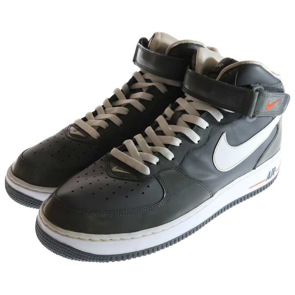 NIKE(ナイキ) 【観賞用2004年製】 AIR FORCE 1 MID Grafhite エアフォース 1 ミドルカットスニーカーシューズ グレー US11/29cm 306352-013