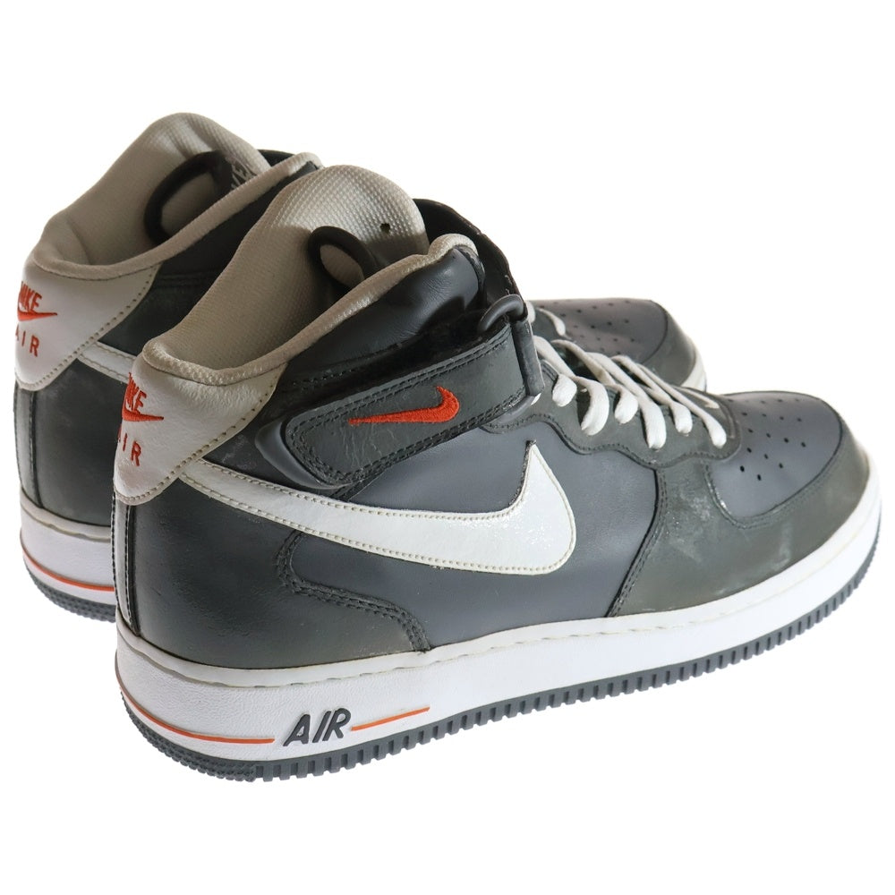 NIKE(ナイキ) 【観賞用2004年製】 AIR FORCE 1 MID Grafhite エアフォース 1 ミドルカットスニーカーシューズ グレー US11/29cm 306352-013