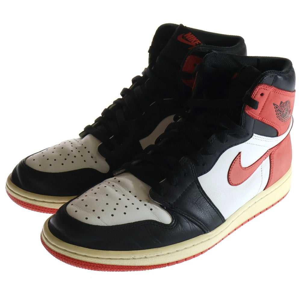 NIKE(ナイキ) AIR JORDAN 1 RETRO HIGH OG TRACK RED エアジョーダン 1 レトロ トラックレッド ハイカットスニーカー ホワイト/レッド/ブラック US11/29cm 555088-112