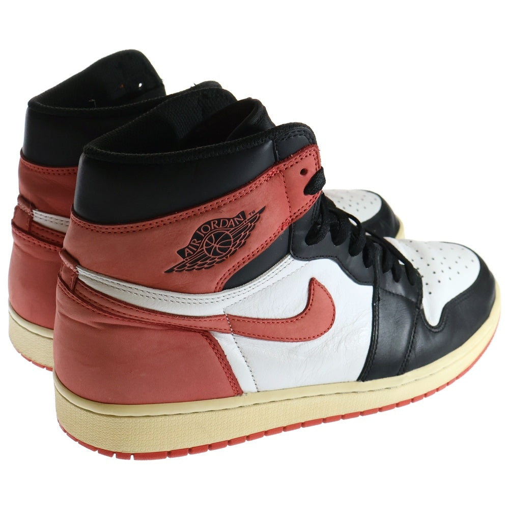 NIKE(ナイキ) AIR JORDAN 1 RETRO HIGH OG TRACK RED エアジョーダン 1 レトロ トラックレッド ハイカットスニーカー ホワイト/レッド/ブラック US11/29cm 555088-112
