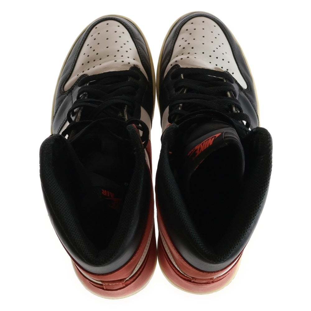NIKE(ナイキ) AIR JORDAN 1 RETRO HIGH OG TRACK RED エアジョーダン 1 レトロ トラックレッド ハイカットスニーカー ホワイト/レッド/ブラック US11/29cm 555088-112