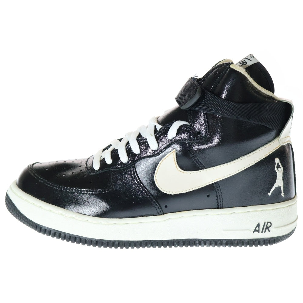 NIKE(ナイキ) 【観賞用2001年製】 AIR FORCE 1 HIGH SHEED エアフォース 1 パテントハイカットスニーカーシューズ ブラック/ホワイト US10/28cm 302640-011