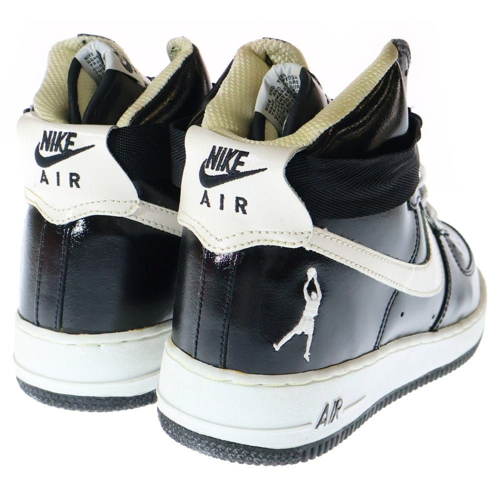 NIKE(ナイキ) 【観賞用2001年製】 AIR FORCE 1 HIGH SHEED エアフォース 1 パテントハイカットスニーカーシューズ ブラック/ホワイト US10/28cm 302640-011