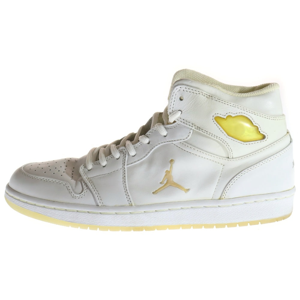 NIKE(ナイキ) 【観賞用2002年製】 AIR JORDAN 1 RETRO PLATINUM WHITE CHROME エア ジョーダン 1 レトロ プラチナム クローム ハイカットスニーカー US10.5/28.5cm 306000-101