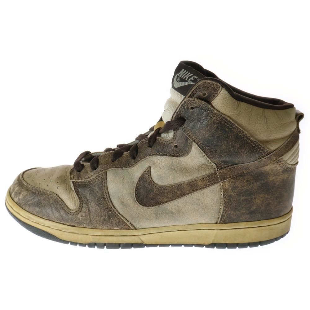 NIKE(ナイキ) 【観賞用2003年製】 DUNK HIGH DIRTY PACK ダンク ハイ ダーティ パック ハイカットスニーカー ブラウン US10.5/28.5cm 304717-223