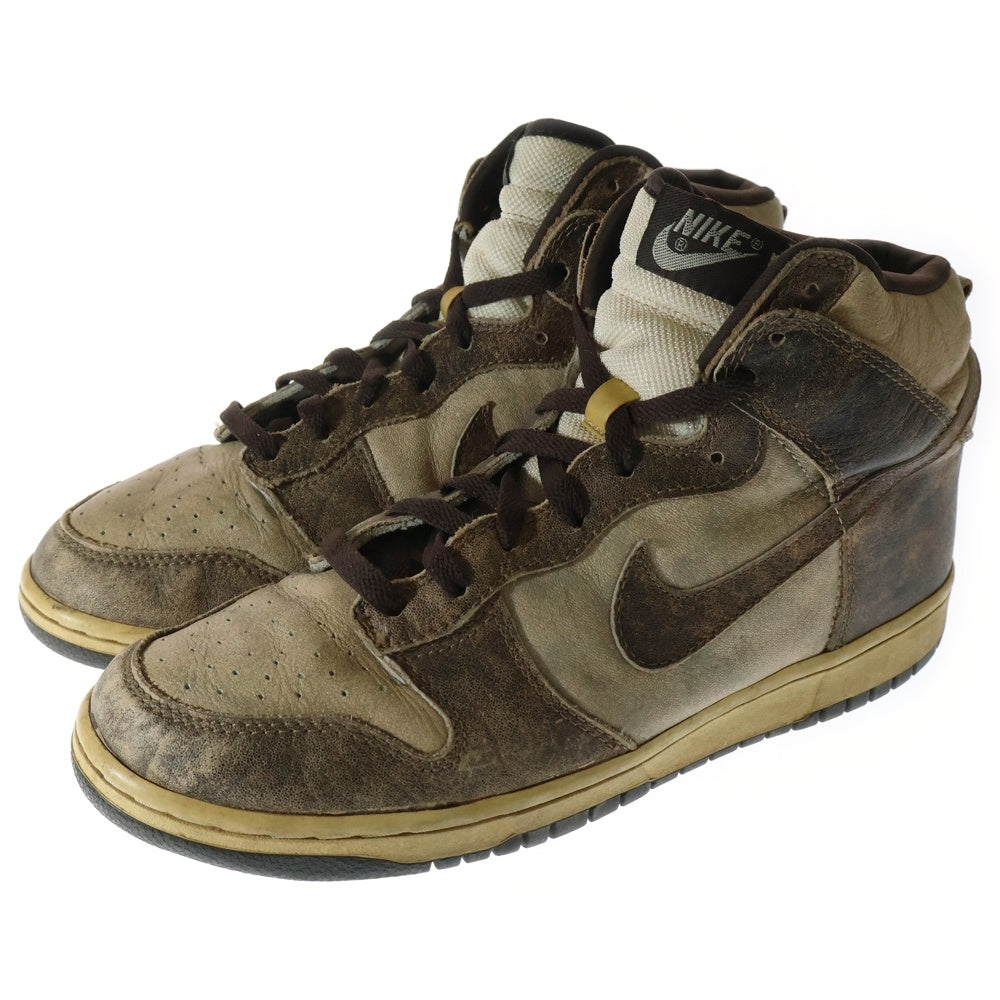 NIKE(ナイキ) 【観賞用2003年製】 DUNK HIGH DIRTY PACK ダンク ハイ ダーティ パック ハイカットスニーカー ブラウン US10.5/28.5cm 304717-223