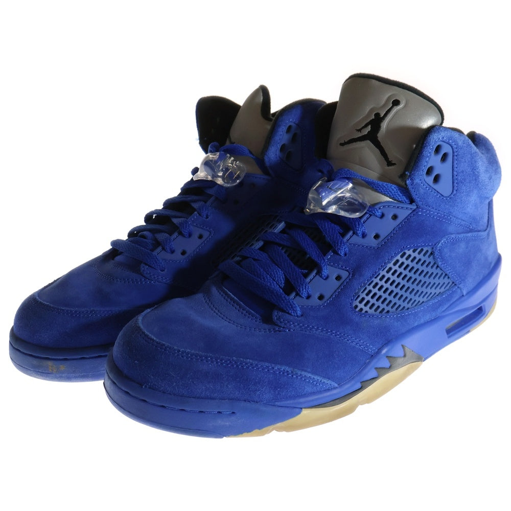 NIKE(ナイキ) AIR JORDAN 5 RETRO GAME ROYAL BLACK エアジョーダン 5 レトロ ゲーム ロイヤル ブラック ハイカットスニーカー ブルー US/11/29cm 136027-401