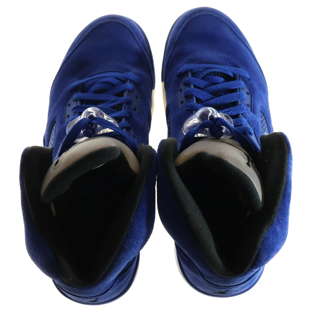 NIKE(ナイキ) AIR JORDAN 5 RETRO GAME ROYAL BLACK エアジョーダン 5 レトロ ゲーム ロイヤル ブラック ハイカットスニーカー ブルー US/11/29cm 136027-401