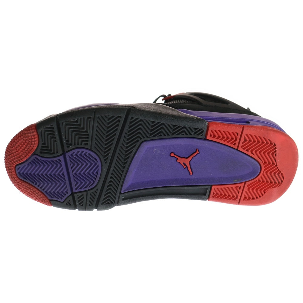 NIKE(ナイキ) AIR JORDAN 4 RETRO RAPTORS エアジョーダン4 レトロ ラプターズ ハイカットスニーカー ブラック US10/28cm AQ3816-065