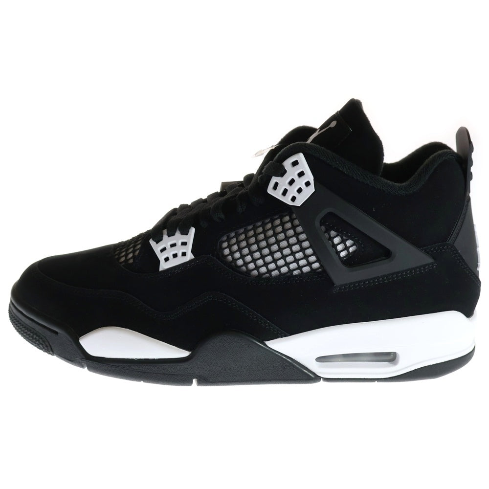NIKE(ナイキ) AIR JORDAN 4 RETRO WHITE THUNDER エアジョーダン4 レトロ ホワイトサンダー ハイカットスニーカー ブラック US11/29cm FQ8138-001