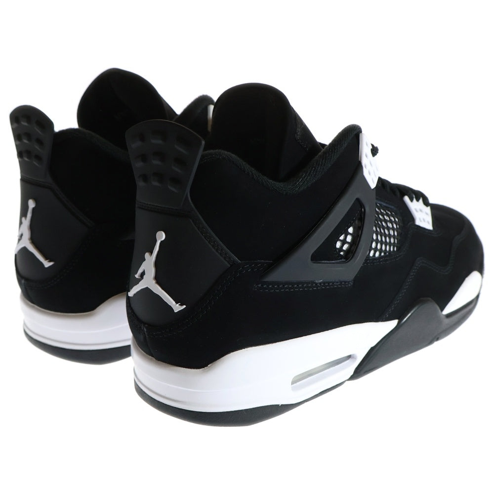NIKE(ナイキ) AIR JORDAN 4 RETRO WHITE THUNDER エアジョーダン4 レトロ ホワイトサンダー ハイカットスニーカー ブラック US11/29cm FQ8138-001
