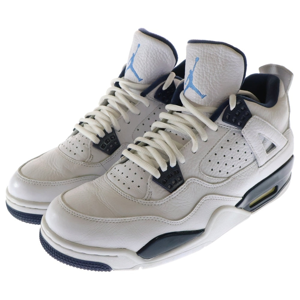NIKE(ナイキ) 【観賞用2015年】 AIR JORDAN 4 RETRO COLUMBIA エアジョーダン4 レトロ コロンビア ハイカットスニーカー ホワイト US10/28cm 314254-107
